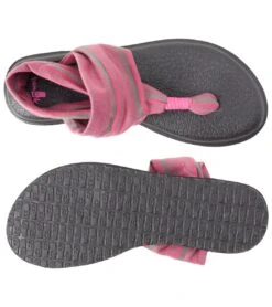 Sanuk Women's Yoga Sling 2 Sandal Charcoal/Hot Pink -Fashion Sandals Store 4429070991403 charcoalhotpink 4a
