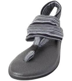 Sanuk Women's Yoga Sling 2 Sandal Black/White -Fashion Sandals Store 4429071351851 blackwhite