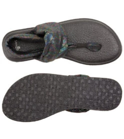 Sanuk Women's Yoga Sling 2 Metallic Sandal -Fashion Sandals Store 4429072269355 blackrainbow 4a 1