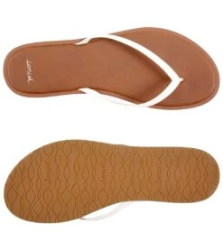 Sanuk Women's Yoga Aurora Flip Flop White 8 Sanuk Women's Yoga Aurora Flip Flop White -Fashion Sandals Store 4429072859179 white 4a