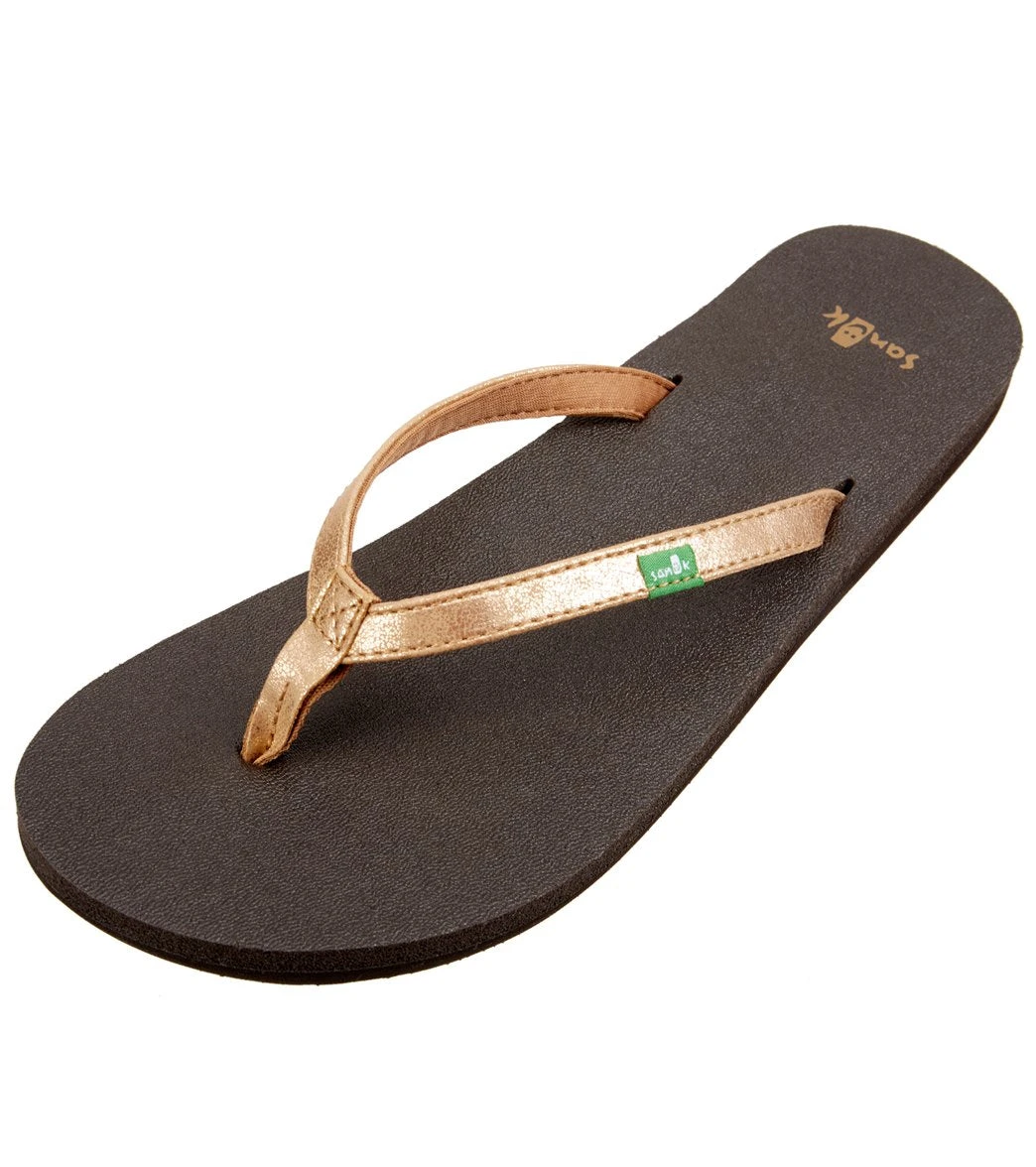 Sanuk Women's Yoga Joy Metallic Flip Flop 17 Sanuk Women's Yoga Joy Metallic Flip Flop - Image 15