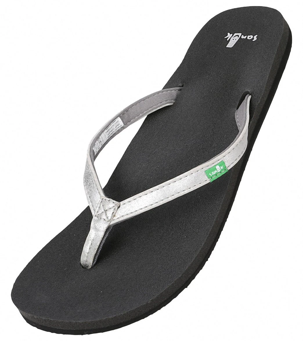 Sanuk Women's Yoga Joy Metallic Flip Flop 18 Sanuk Women's Yoga Joy Metallic Flip Flop - Image 16
