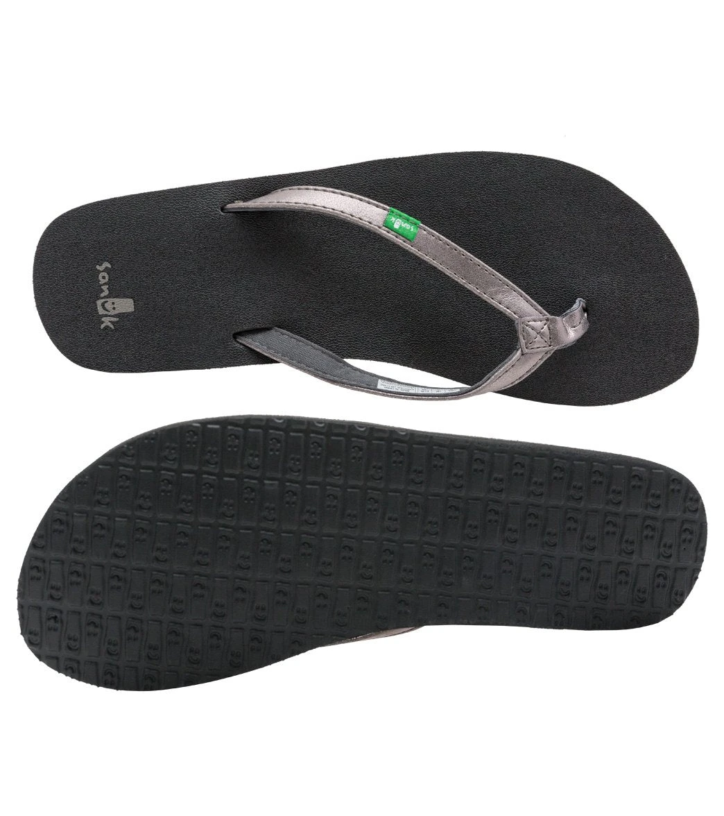 Sanuk Women's Yoga Joy Metallic Flip Flop 11 Sanuk Women's Yoga Joy Metallic Flip Flop - Image 9