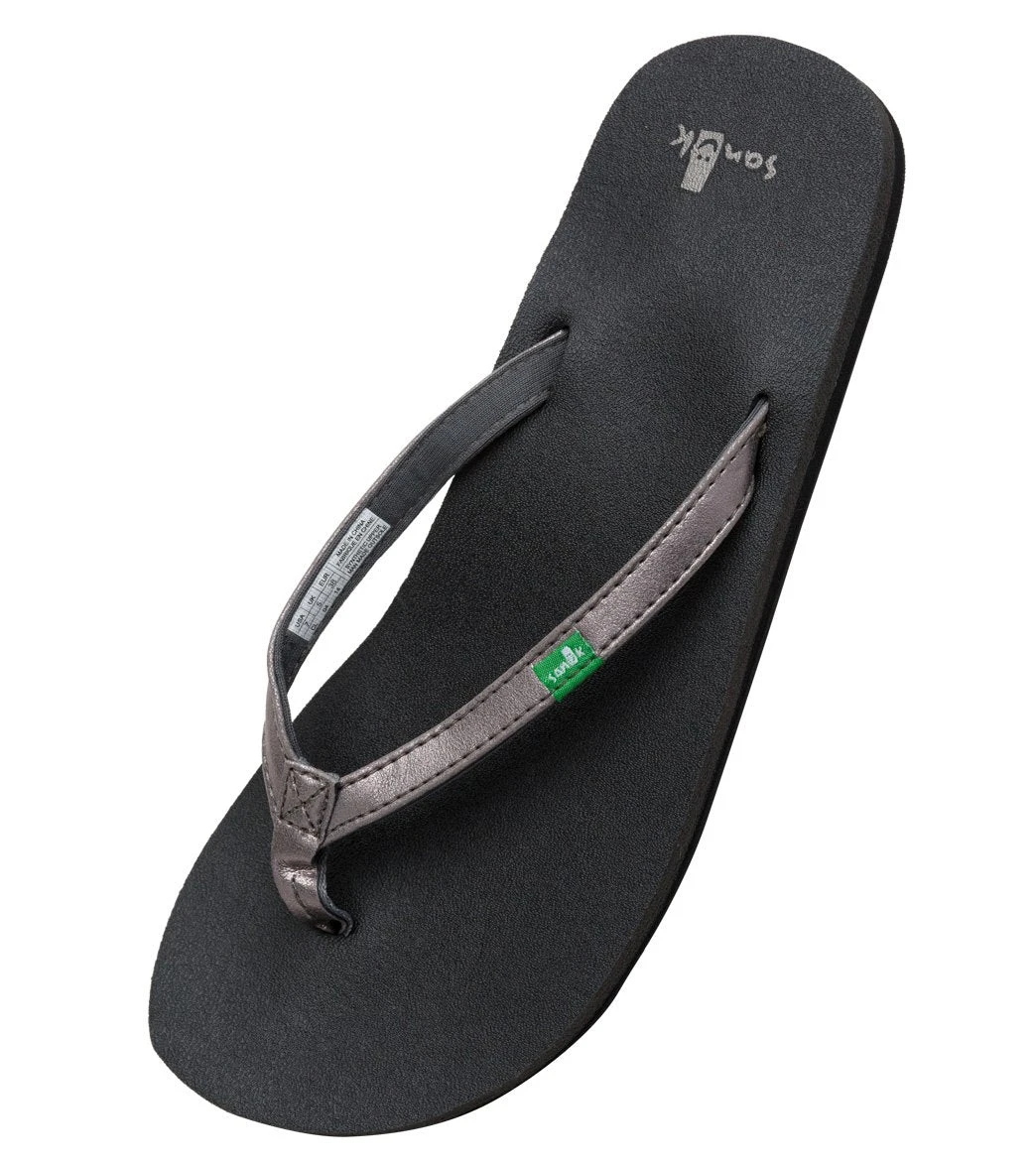 Sanuk Women's Yoga Joy Metallic Flip Flop 12 Sanuk Women's Yoga Joy Metallic Flip Flop - Image 10