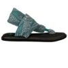 Sanuk Yoga Sling 2 Prints Sandal Teal Tribal