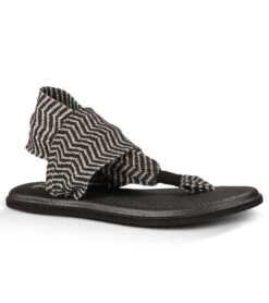 Sanuk Yoga Sling 2 Prints Sandal -Fashion Sandals Store 4429073842219 blacknaturalcongo 2a