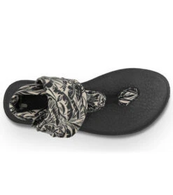 Sanuk Yoga Sling 2 Prints Sandal Black/White Hawaiian -Fashion Sandals Store 4429073907755 blackwhitehawaiian 4a