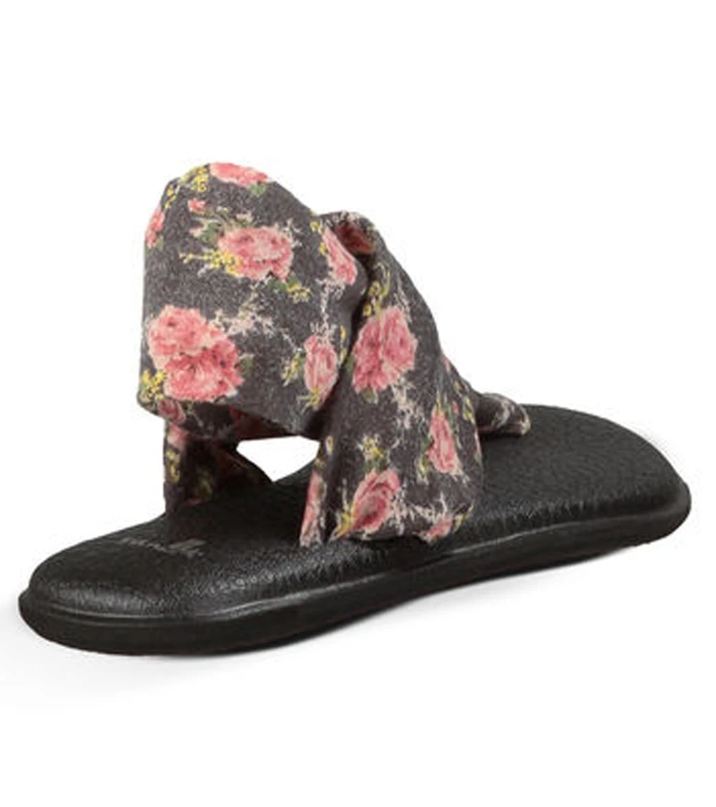 Sanuk Yoga Sling 2 Prints Sandal Charcoal Floral 5 Sanuk Yoga Sling 2 Prints Sandal Charcoal Floral - Image 3