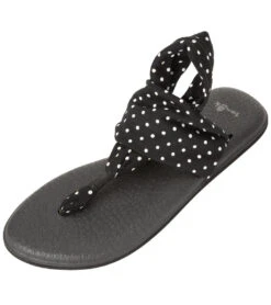 Sanuk Yoga Sling 2 Prints Sandal Black/White Dots -Fashion Sandals Store 4429074104363 blackwhitedots