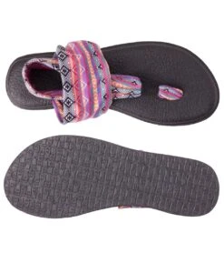 Sanuk Yoga Sling 2 Prints Sandal Magenta/Multi Tribal Stripe -Fashion Sandals Store 4429074169899 magentamultitribalstripe 4a