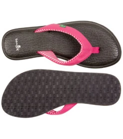 Sanuk Women's Yoga Chakra Flip Flop Fuchsia -Fashion Sandals Store 4429074759723 fuchsia 4a