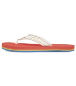 Sanuk Women's Yoga Mat Stacker Flip Flop White Rainbow