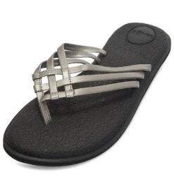 Sanuk Women's Yoga Salty Metallic Sandal -Fashion Sandals Store 4429075841067 pewter