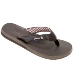 Sanuk Women's Yoga Mat Flip Flop -Fashion Sandals Store 4429076201515 brown 1a