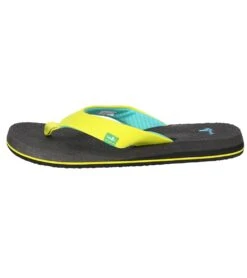 Sanuk Women's Yoga Mat Flip Flop Lime -Fashion Sandals Store 4429076234283 lime 3a