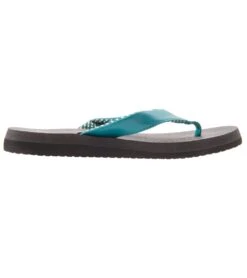 Sanuk Women's Yoga Mat Flip Flop Evergreen -Fashion Sandals Store 4429076267051 evergreen 3a