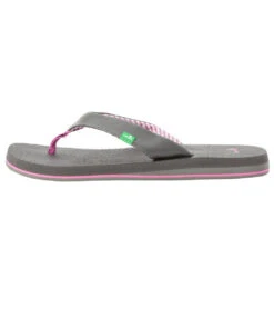 Sanuk Women's Yoga Mat Flip Flop Gunmetal
