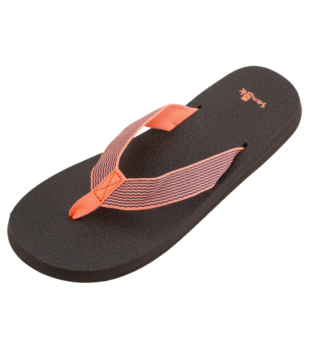 Sanuk Women's Yoga Mat Webbing Flip Flop 7 Sanuk Women's Yoga Mat Webbing Flip Flop - Image 5