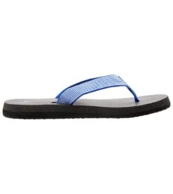 Sanuk Women's Yoga Mat Webbing Flip Flop 34 Sanuk Women's Yoga Mat Webbing Flip Flop -Fashion Sandals Store 4429077545003 deepblueoffwhite 3a