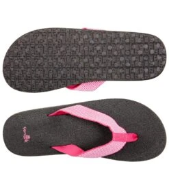 Sanuk Women's Yoga Mat Webbing Flip Flop Fuchsia/White 8 Sanuk Women's Yoga Mat Webbing Flip Flop Fuchsia/White -Fashion Sandals Store 4429077577771 fuchsiawhite 4a 1