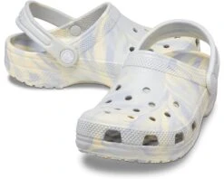 Crocs Kids Classic Marbled Tie-Dye Clog (Toddler)