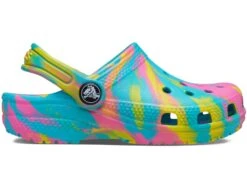 Crocs Kids Classic Marbled Tie-Dye Clog (Toddler) -Fashion Sandals Store 71KxdB0429L