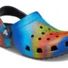Crocs Kids Classic Tie-Dye Graphic Clog (Toddler)