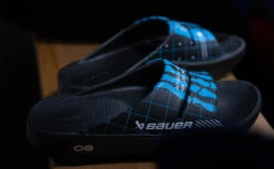 BAUER/OOFOS Men's OOahh Limited Slide Sandal – Bauer Skeleton -Fashion Sandals Store BauerSkeleton2