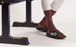 OOfos Women's OOahh Sport Slide Sandal - Black White -Fashion Sandals Store MicrosoftTeams image 125