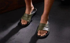 OOfos Men's OOahh Sport Slide Sandal - Tactical Green -Fashion Sandals Store MicrosoftTeams image 99