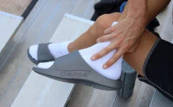 OOfos Men's OOahh Sport Flex Sandal - Slate -Fashion Sandals Store SportFlex Slate Mens 1